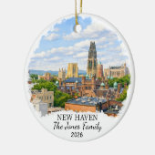 Persoonlijke New Haven Versiering Aangepaste Conne Keramisch Ornament (Links)