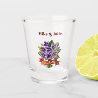 Persoonlijke New Jersey Staatsbloem Shot Glas