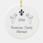 Persoonlijke New Orleans Jackson Square Kerstmis Keramisch Ornament (Achterkant)