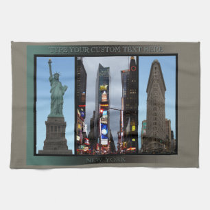 Persoonlijke New York Handdoek NYC Landmark Theedo