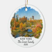 Persoonlijke New York Ornament, Central Park Keramisch Ornament (Links)