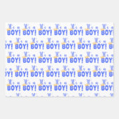 Persoonlijke Newborn Baby Boy Shower Inpakpapier Vel (Voorkant 2)