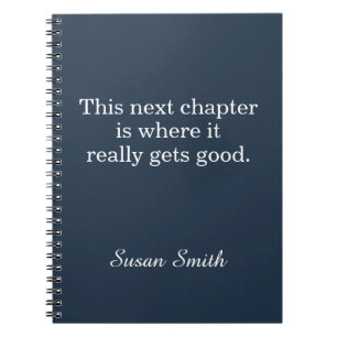 Persoonlijke Next Chapter Quote Inspirerend Notitieboek