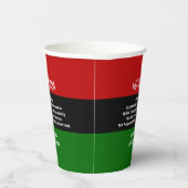 Persoonlijke NGUZO SABA Happy Kwanzaa Papieren Bekers (Rechts)