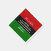 Persoonlijke NGUZO SABA Happy Kwanzaa Servet (Hoek)