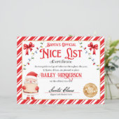 Persoonlijke Nice Certificaat van Sinterklaas (Staand voorkant)