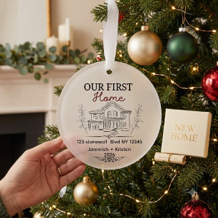 Persoonlijke Nieuwe Eerste Thuis Aandenken Ornament