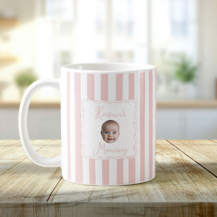 Persoonlijke nieuwe moeder baby naam foto koffiemok