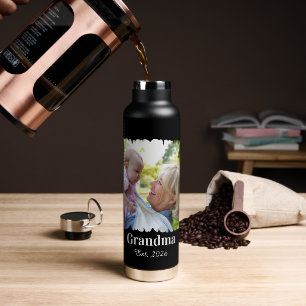 Persoonlijke Nieuwe Oma Foto Met Jaar Waterfles