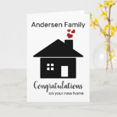 Persoonlijke nieuwe thuiskaart, opwarming van het  kaart (Gele Bloem)