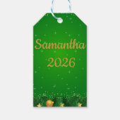 Persoonlijke Nieuwjaars Cadeaubijsluiters Cadeaulabel (Voorkant)