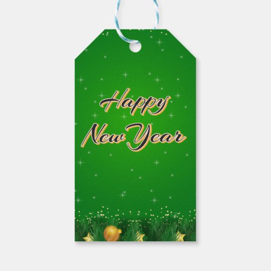 Persoonlijke Nieuwjaars Cadeaubijsluiters Cadeaulabel (Achterkant)