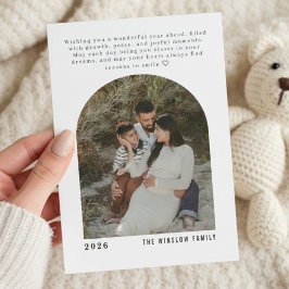 Persoonlijke Nieuwjaarskaart met één foto 2026 Feestdagenkaart