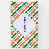 Persoonlijke Niger-vlag Getegeld Spandoek (Verticaal)