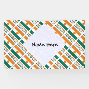 Persoonlijke Niger-vlag Getegeld Spandoek