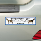 Persoonlijke Nigeriaanse Dwarf Dairy Goat Bumper S Bumpersticker (Op auto)