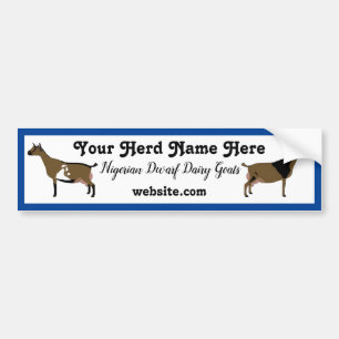Persoonlijke Nigeriaanse Dwarf Dairy Goat Bumper S Bumpersticker