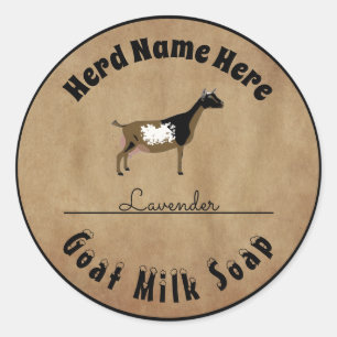 Persoonlijke Nigeriaanse Dwarf Goat Milk Soap Ronde Sticker