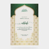 Persoonlijke Nikkah Welkom Acryl Bord (Voorkant)