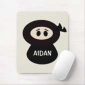 Persoonlijke Ninja Mousepad voor kinderen Muismat (Met muis)