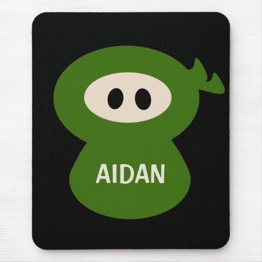 Persoonlijke Ninja Mousepad voor kinderen Muismat (Voorkant)