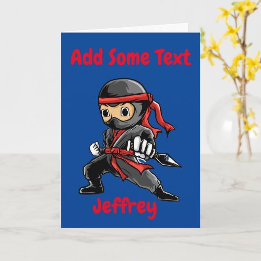 Persoonlijke Ninja Warrior Kaart (Gele Bloem)