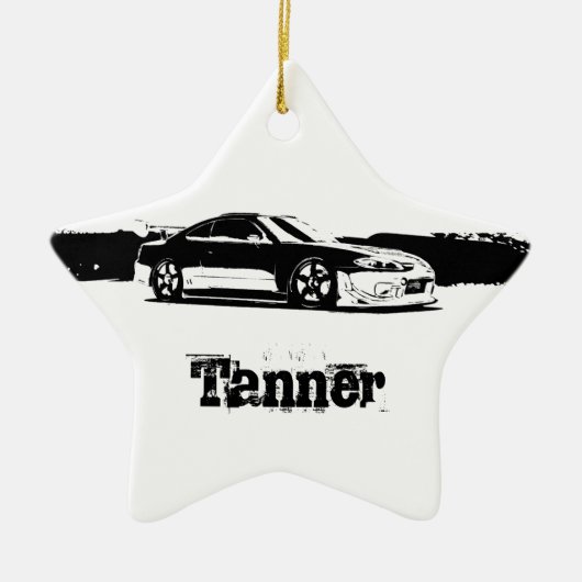 Persoonlijke Nissan Silvia Keramisch Ornament (Voorkant)