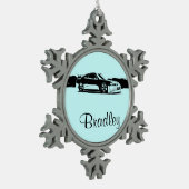 Persoonlijke Nissan Silvia Tin Sneeuwvlok Ornament (Links)