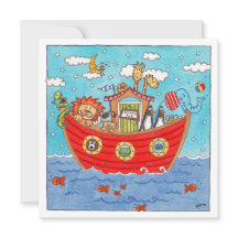 Persoonlijke Noach's Ark Verjaardag Uitnodiging