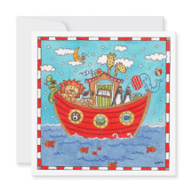 Persoonlijke Noach's Ark Verjaardag Uitnodiging