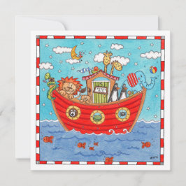 Persoonlijke Noach's Ark Verjaardag Uitnodiging