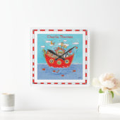 Persoonlijke Noach's Ark Vierkante Klok (Huis)