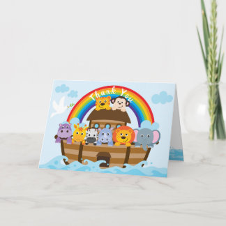 Persoonlijke Noahs Ark Hartelijk dank Bedankkaart