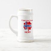 Persoonlijke Noorse kus Ik ben Hoff Bierpul (Links)