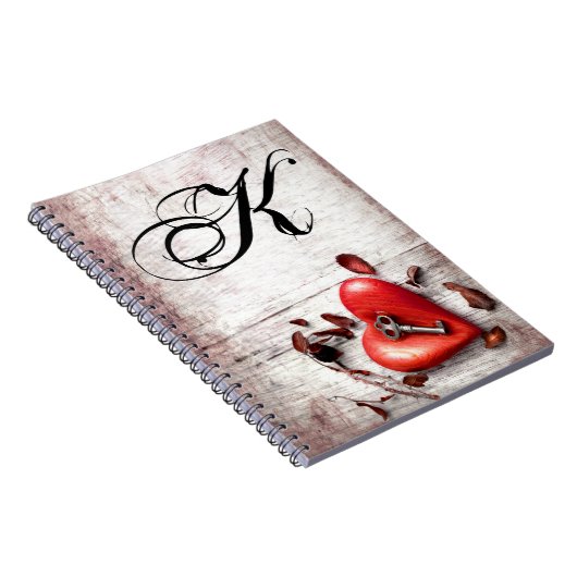 Persoonlijke Noot Book Country Wood Key naar mijn Notitieboek (Rechterzijde)