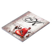 Persoonlijke Noot Book Country Wood Key naar mijn  Notitieboek (Linkerzijde)