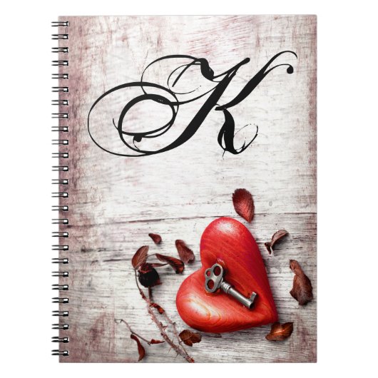 Persoonlijke Noot Book Country Wood Key naar mijn  Notitieboek (Voorkant)