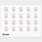 Persoonlijke North Pole Express-bezorging sticker (Vel)