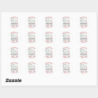 Persoonlijke North Pole Express-bezorging sticker