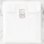 Persoonlijke North Pole Express-bezorging sticker (Tas)