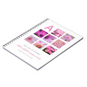 Persoonlijke Notebook Sjabloon Foto's Tekst Initia Notitieboek (Linkerzijde)