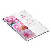 Persoonlijke Notebook Sjabloon Foto's Tekst Initia Notitieboek (Rechterzijde)