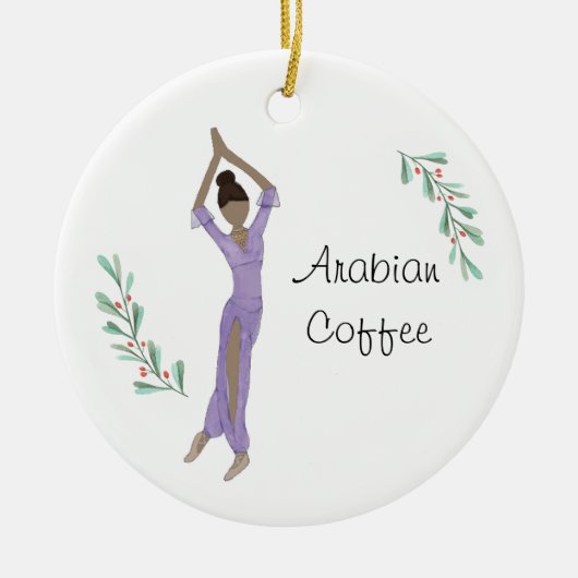 Persoonlijke Notenkraker Arabier Keramisch Ornament (Voorkant)