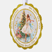 Persoonlijke Notenkraker Ballet Kerst - Cadeau Ornament Kaart (Links)