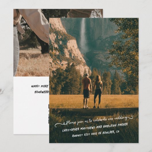 Persoonlijke notitie Afbeelding-Perfect Save The D Save The Date (Voorkant / Achterkant)