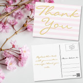 Persoonlijke notitie Moderne elegante strepen Beda Briefkaart