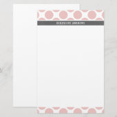 PERSOONLIJKE NOTITIE schattig grote polka dot baby Briefpapier (Voorkant / Achterkant)