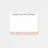 Persoonlijke notitie van uw docent, bedankcadeau post-it® notes (Voorkant)
