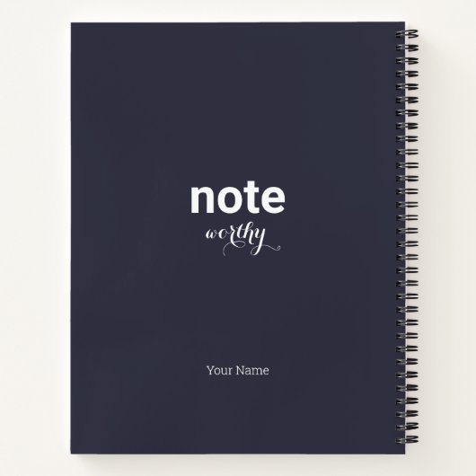 Persoonlijke notitie Worthy Spiral Notitieboek (Achterkant)