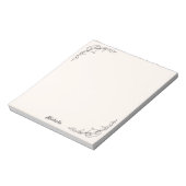 Persoonlijke Notitieblok JOUW TEKST - Naam cadeaut (Linkerzijde)